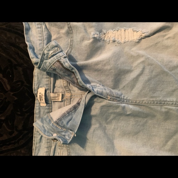 Distressed Denim Skirt - Picture 5 of 5